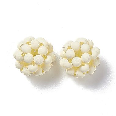 Perles tissées à la main en plastique(KY-P015-04A)-2