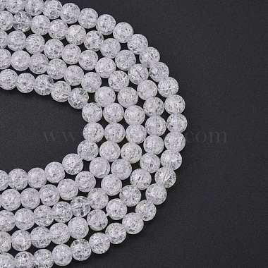 crépitement synthétiques perles de quartz brins(X-GLAA-S134-6mm-05)-2