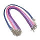 Изготовление ожерелья из вощеного шнура 30шт. 5 цветов(NCOR-FS0001-01)-1
