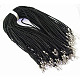 Platinum Plated Imitation Leather Necklace Cord(X-NFS001Y)-1
