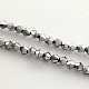 Chapelets de perles en verre galvanoplastique(X-EGLA-R094-3mm-08)-1
