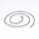 304 Stainless Steel Wheat Chain Necklaces(X-NJEW-F227-05P-01)-1