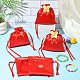 Satin Cloth Drawstring Pouches with Flower(ST-CJ0048-001A)-6