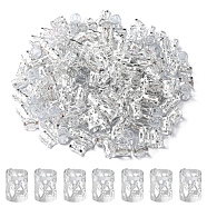 200Pcs Aluminum Dreadlocks Beads Hair Decoration, Hair Coil Cuffs, Silver, 9x8mm, Hole: 7mm(ALUM-YW0001-04A)