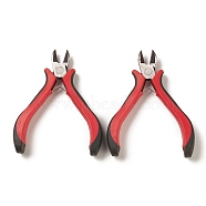 (Defective Closeout Sale: Rusted), Carbon Steel Jewelry Pliers, Side Cutter Pliers, Polishing, Red, 10.5x9.8x1.75cm(TOOL-XCP0001-72)