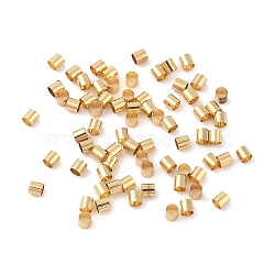 Column Brass Beads, Long-Lasting Plated, Golden, 2.5x2.5mm, Hole: 2mm(KK-G509-01C-G)