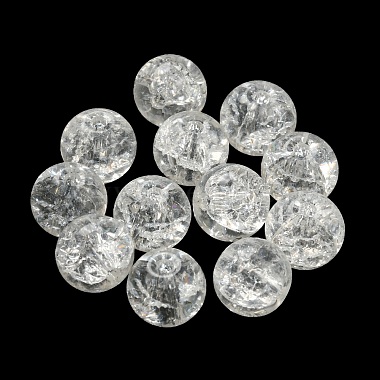 Transparent Spray Painting Crackle Glass Beads(GLAA-L046-01B-22)-2