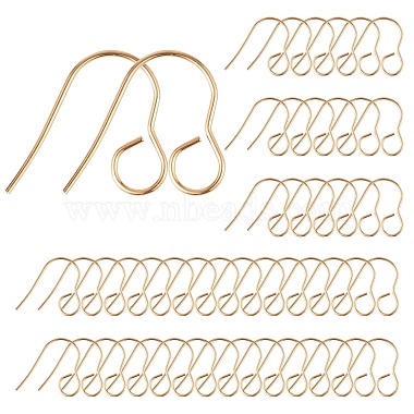 Golden 316 Surgical Stainless Steel Earring Hooks
