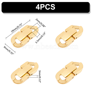 4Pcs 304 Stainless Steel Fold Over Clasps(STAS-UN0055-31)-3