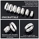 14Pcs 7 Styles Matte Style 304 Stainless Steel Wide Band Finger Rings for Women Men(RJEW-UN0002-52P)-5