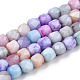 Opaque Baking Painted Glass Beads Strands(X-EGLA-N006-075)-1