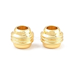 Brass Beads, Rondelle, Rack Plating, Long-Lasting Plated, Lead Free & Cadmium Free, Real 18K Gold Plated, 5x6mm, Hole: 2.5mm(KK-CBA78C7-11G)