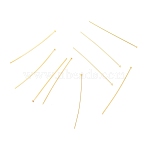 Brass Flat Head Pins, Long-Lasting Plated, Real 18K Gold Plated, 51x0.7mm, Head: 2mm(KK-F824-114F-G)