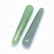 Natural Green Aventurine Massage Sticks, Massage Wand, Massage Tools, Gua Sha Scraping Stick, Cone, 107~108x20mm(DJEW-E004-01B)
