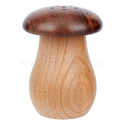 Wood Toothpick Bottle, Mutl-Use Mini Storage Container, Mushroom Shape, BurlyWood, 87mm, Hole: 2.8mm(AJEW-WH0329-42)