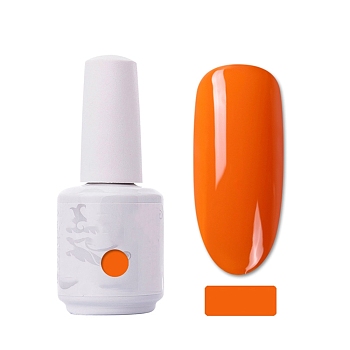 15ml Special Nail Gel, for Nail Art Stamping Print, Varnish Manicure Starter Kit, Orange, Bottle: 34x80mm