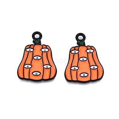 pendentifs en alliage émaillé peints en spray sur le thème d'Halloween(ENAM-T020-09D)-2