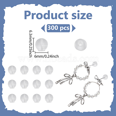 300Pcs Eco-Friendly Silicone Ear Nuts(FIND-ME0001-04)-2
