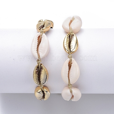Adjustable Waxed Cotton Cord Braided Bead Bracelets Sets(X-BJEW-JB05121)-2