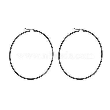 304 Stainless Steel Big Hoop Earrings(EJEW-F105-02B)-2