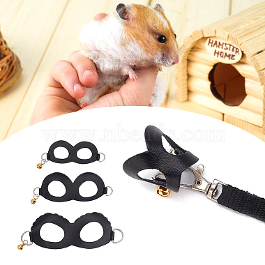 PU Leather & Alloy Hamster Harness Belt Traction Rope(AJEW-WH0248-524B)-5