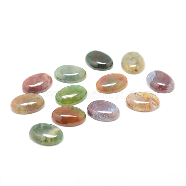10mm Oval Indian Agate Cabochons