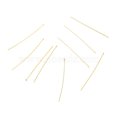 5cm Real 18K Gold Plated Brass Flat Head Pins