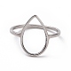 Non-Tarnish 201 Stainless Steel Teardrop Finger Ring(RJEW-J051-15P)-2