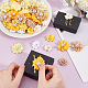 80pcs 8 styles accessoires de costume en polyester faits &agrave; la main(DIY-WR0004-28)-4