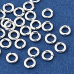 Brass Open Jump Rings, Round, Lead Free & Cadmium Free & Nickel Free, Silver, 3x1mm, Inner Diameter: 1.6mm, 18 Gauge(KK-H258-03A-S)