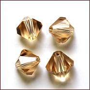 Imitation Austrian Crystal Beads, Grade AAA, Faceted, Bicone, Goldenrod, 3x3mm, Hole: 0.7~0.9mm(SWAR-F022-3x3mm-246)
