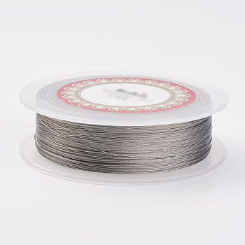 Steel Wire, Silver, Stainless Steel Color, 0.4mm