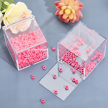 étui de rangement carré en plastique transparent pour bonbons(ODIS-WH0043-52)-5