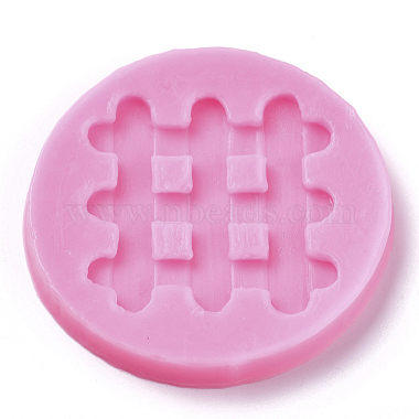 DeepPink Flat Round Silicone