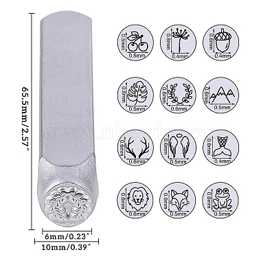 timbres en métal de fer(AJEW-BC0005-67B)-2