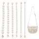 Elite 6Pcs 6 Style Resin Imitation Pearl Beaded Chain Purse Strap Extenders(FIND-PH0009-60)-1