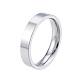 201 кольцо из нержавеющей стали без ободка женское(RJEW-N043-12P)-1