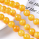 Natural Dyed Yellow Jade Gemstone Bead Strands(G-R271-10mm-Y07)-4