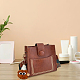 DIY Imitation Leather Women's Shoulder Bag Making Kit with Magnetic Closure & Fluffy Ball Charm(DIY-WH0570-01B)-4