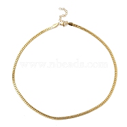 Ion Plating(IP) 304 Stainless Steel Cuban Link Chain Necklace, Golden, 17.64x0.16 inch(44.8x0.4cm)(NJEW-K249-01B-G)