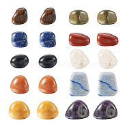 Yilisi 20Pcs 10 Style Natural Mixed Gemstone Beads, No Hole, Nuggets, Tumbled Stone, 22~30x19~26x18~22mm, 2pcs/style(G-YS0001-16)