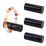 Opaque Acrylic Removable Bangle Display Stands, Column Bracelet Organizer Holder, for Jewelry Shop Showing, Black, 5x2cm(ODIS-WH0034-08A)