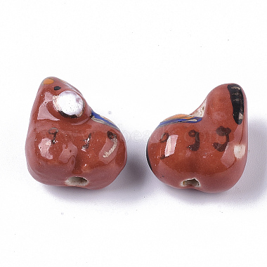 Perles en porcelaine manuelles(PORC-N004-104)-2