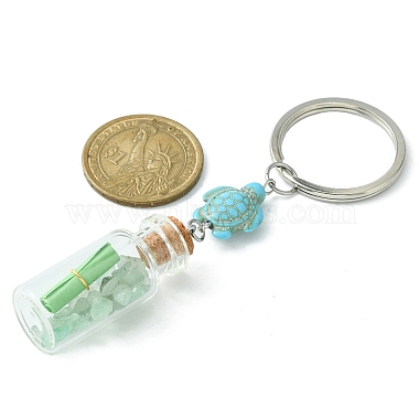 Wishing Bottle Glass Pendant Keychains(KEYC-JKC00499)-4