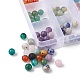 120pcs 12 styles de perles rondes avec pierres précieuses mélangées(G-FS0005-74)-3