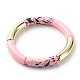 Acrylic Curved Tube Beaded Stretch Bracelet for Women(BJEW-JB08437-03)-1