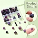 4 styles de perles d'agate ray&eacute;e naturelle/d'agate ruban&eacute;e(G-YW0001-85)-3