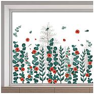 PVC Wall Stickers, for Window Decorations, Leaf, 390x1160mm(DIY-WH0385-013)