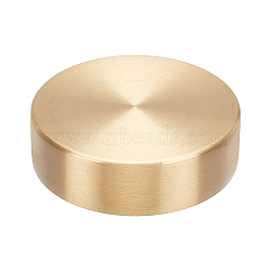 Brass Chinese Calligraphy Paper Weight Cast, Paperweight Brush Holder, Golden, Flat Round, 50x15mm(DJEW-WH0050-26A-G)