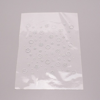 Glitter Hotfix Rhinestone(Hot Melt Adhesive On The Back), Costume Accessories, Ring & Flat Round & Flower, Crystal, 240x198x1mm